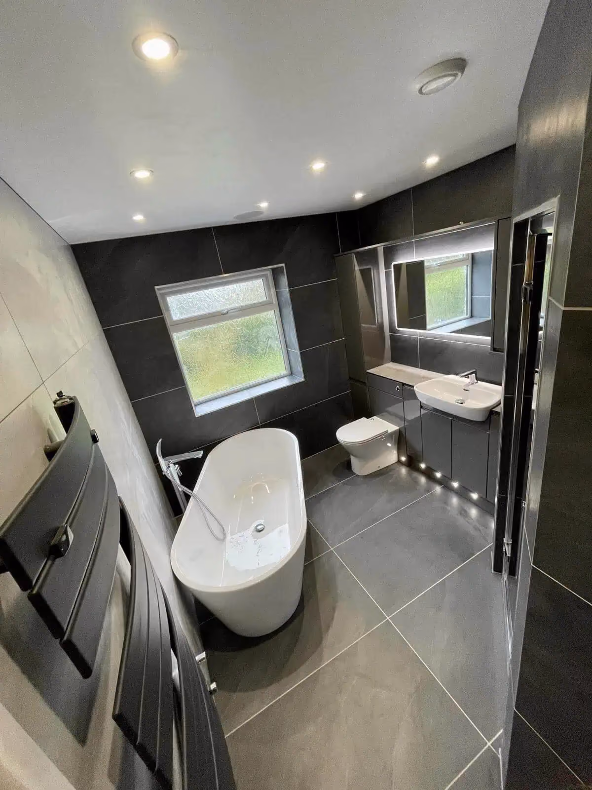 A completed Bell and Son bathroom in a North East home