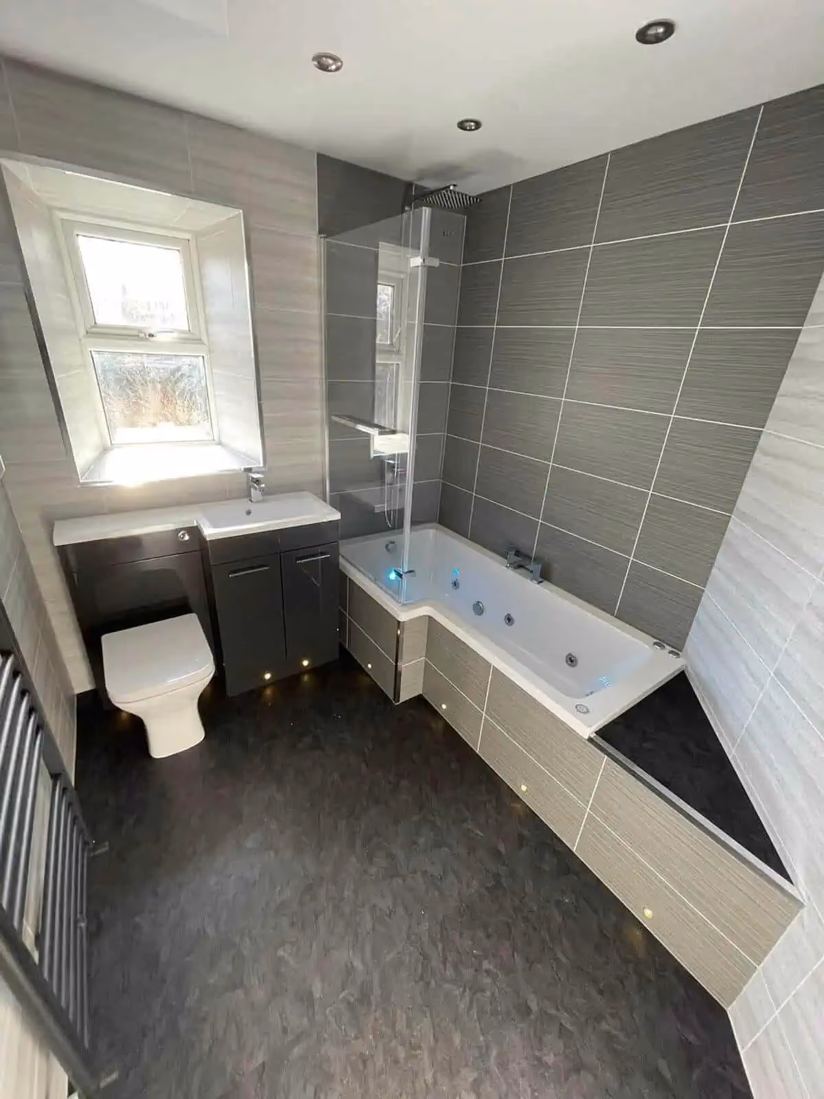 A bathroom designed and fitted by Bell and Son